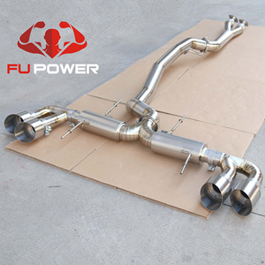 Sistema de escape Titanium R35 GTR Monster Outlaw de 4 "con kit de bajantes Gen2 - Product Image 2