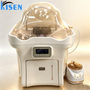 <span class=keywords><strong>Bac</strong></span> de lavage portable Kisen sans plomberie pour salon de coiffure, avec plateau de spa japonais pour la tête, 2 réservoirs pour utilisation avec chaise de salon - Product Image 6