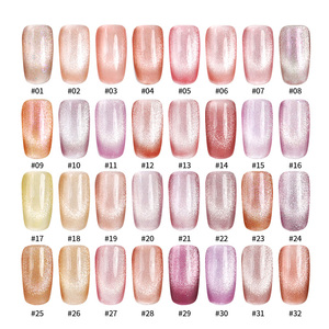 Esmalte de Uñas en Gel MH Rosa Ojo de Gato, Esmalte de Uñas en Gel Magnético Brillante Rosa Azul, Botella de 15 ml - Product Image 5