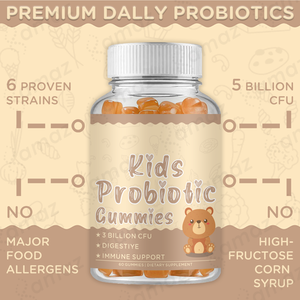 Amaz OEM Etiqueta Privada niños enzimas digestivas y probióticos gomitas sin azúcar Suplemento De Salud inmune niños gomitas probióticas - Product Image 5