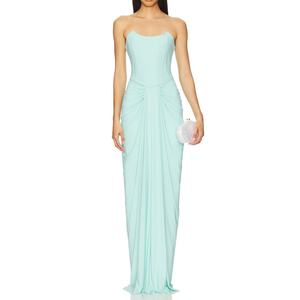 Nouvelle Robe de Soirée Élégante et Modeste en Satin, Coupe Droite, Sans Bretelles, Taille Fine, Sexy, de Haute Qualité et Personnalisable - Product Image 1
