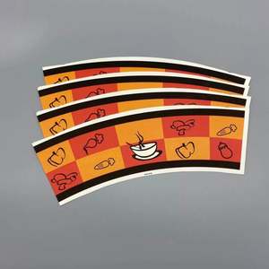 Vasos de Papel Impresos con Flexografía de Grado Alimenticio, Recubiertos de PE por Ambos Lados, para Snacks, Fideos y Ensaladas, Impresión Offset, Muestra Gratuita al por Mayor - Product Image 5