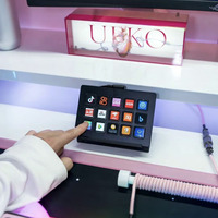 Clavier Visible avec 15 touches LCD, personnalisé, Macro Programmable, flux