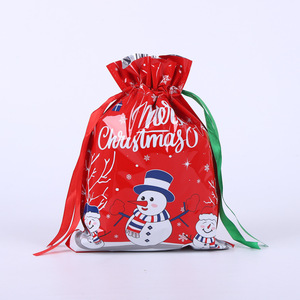 Nouveau design de produits de Noël Fournitures de fête de fête, sac à cordon réutilisable, sacs-cadeaux d'accessoires de Noël - Product Image 4
