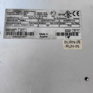 Variadores de Frecuencia Digitales Serie S400 Koll-Morgen S406AM-CA, Nuevos y 100% Originales - Product Image 3