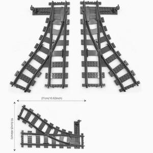 Accesorios <span class=keywords><strong>de</strong></span> Vía <span class=keywords><strong>de</strong></span> <span class=keywords><strong>Tren</strong></span> para Juguetes DIY: Rieles <span class=keywords><strong>de</strong></span> Derivación Izquierda/Derecha, Rieles Cruzados Diagonales, Vías <span class=keywords><strong>de</strong></span> Ferrocarril <span class=keywords><strong>de</strong></span> Partículas Pequeñas, Plástico para Ensamblaje - Product Image 3