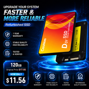 Disques SSD reconditionnés Ceamere 120 Go 256 Go, disques durs internes à semi-conducteurs SATA 3, temps de réinitialisation utilisé 2,5'' SSD pour ordinateur de bureau - Product Image 1