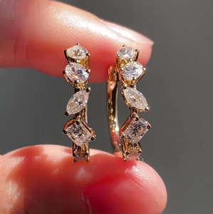 Fine Round Brilliant Diamond <b>Stud</b> Earrings 925 <b>Sterling</b> <b>Silver</b> Elegant Jewelry for Wedding Engagement Celebration - Product Image 3