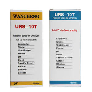 Strip tes urin tes rumah URS-10T bersertifikat CE/ISO 10 parameter perangkat medis rumah tangga - Product Image 6