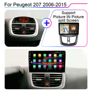 <span class=keywords><strong>Autoradio</strong></span> GPS stéréo pour voiture Lehx portable 8 cœurs Android 12 4G+5G WiFi 2DIN Android Auto CarPlay pour Peugeot <span class=keywords><strong>207</strong></span> 2006-2016 - Product Image 5