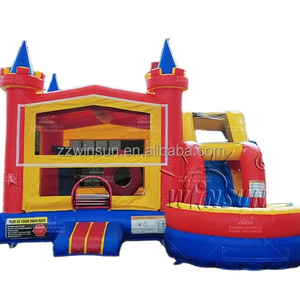 Trampolín de rebote combinado hinchable de lujo 2025, <span class=keywords><strong>casa</strong></span> de rebote seca inflable Comercial Grande <span class=keywords><strong>para</strong></span> alquiler de <span class=keywords><strong>fiestas</strong></span> y eventos - Product Image 1
