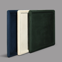 Plateaux de présentation de bijoux modernes et simples en daim écologique JINSKY, couleur et taille personnalisables, pour colliers et diamants, vente en gros