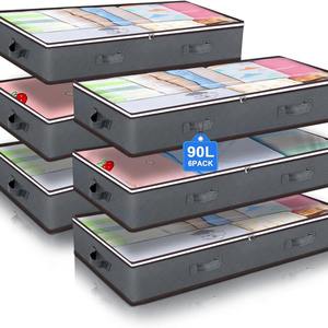 Bolsas de Almacenamiento Plegables para Debajo de la Cama, de Material Premium, con Ventana Transparente - Product Image 1