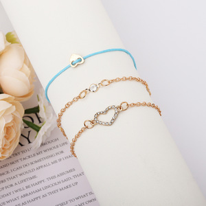 สร้อยข้อมือรูปหัวใจประดับคริสตัลและโลหะผสมสังกะสีแบบหนามเตย สำหรับผู้หญิง แฟชั่นเครื่องประดับสวยงาม ของขวัญปี 2026 - Product Image 2