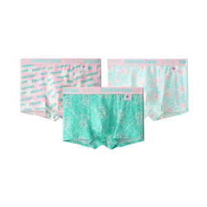 Nuovi Boxer da <span class=keywords><strong>Uomo</strong></span> alla Moda, Slip in <span class=keywords><strong>Cotone</strong></span> Stampato Traspirante 7A Antibatterico a Vita Media - Product Image 1