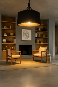 Éclairage de plafond <span class=keywords><strong>suspendu</strong></span> à pompon noir Design Art déco en coton pour les célébrations de Pâques d'anniversaire de mariage Diwali - Product Image 3