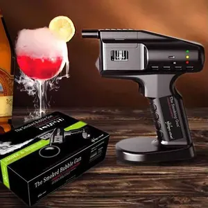 Barman saveur Blaster Ahumador Coctel pistolet à fumer à main Dj Atm pistolet fumée canard appel noir fabricant photographie pour Bar