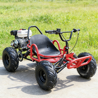 Go Karts con Pedal de Aceleración para Adultos, UTV Todoterreno para Carreras Fuera de Carretera, Dunas de Arena, Playa, Montaña, Motor de 4 Tiempos, Cadena, Uso en Exteriores