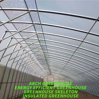 Kit complet pour serre agricole solaire de 1000 mètres carrés en PE, résistant au vent fort et anticorrosion, type tunnel