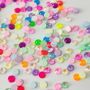 Zk màu xanh lá cây Opal SS3-SS40 không sửa chữa kính Rhinestone pha lê phẳng trở lại đá quý kim cương Nail Art DIY thủ công phụ kiện - Product Image 5