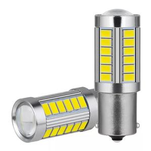 Carolyn T10 1156 1157 BAU15S PY21W 7507 LED 전구 자동차 턴 신호 라이트 앰버 오렌지 조명 화이트 레드 블루 브레이크 라이트 33SMD - Product Image 3