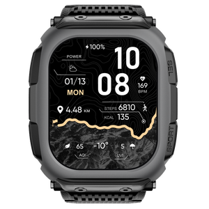นาฬิกาอัจฉริยะ DM66 สำหรับกิจกรรมกลางแจ้ง พร้อม GPS วัดความสูง วัดความกดอากาศ เข็มทิศ นำเข้า-ส่งออกเส้นทาง แบตเตอรี่ใช้งานได้นาน กันน้ำ - Product Image 1
