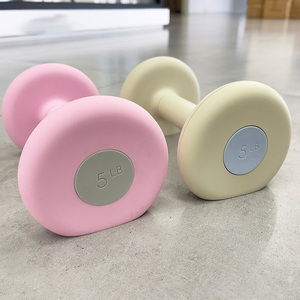 Nuevos Productos, Mancuernas de Silicona con Superficie de Acero, Material Moderno, Colores Dulces para Mujeres Jóvenes - Product Image 6