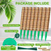 Support de plante en PVC pour plantes grimpantes, piquet de jardinage pour mousse, poteau de soutien pour plantes grimpantes, poteau de mousse pour plantes