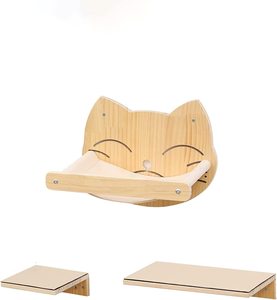 Meuble mural en bois massif pour l'escalade, le sommeil et le jeu en intérieur, lit suspendu en bois avec - Product Image 1