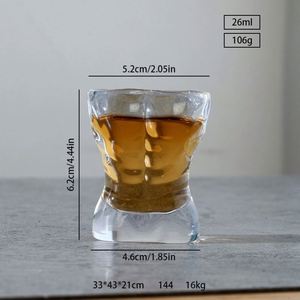 Verres à shot personnalisés de 2 oz au design unique et créatif, en verre, pour adultes, pour les fêtes, avec motif de soutien-gorge de bikini à poitrine généreuse - Product Image 3