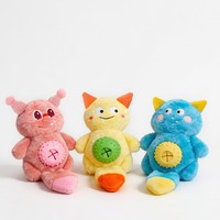 Jouet pour chien en peluche couineur Pawstar Blue Monster avec compartiment caché pour friandises, jouet à mâcher interactif, jouet durable pour animaux de compagnie, vente en gros OEM personnalisée