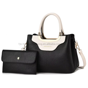 <b>Sequin</b> Leather 2 Pieces Shoulder <b>Bags</b> Set Luxury Designer Women's Handbags Come With a Wallet - Product Image 1