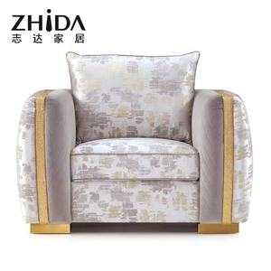 Fournisseur OEM chinois ZHIDA, meubles de maison sur mesure, ensemble de canapés de salon de luxe haut de gamme pour villa, à vendre - Product Image 4