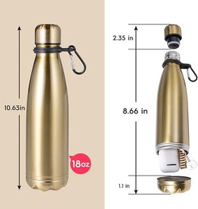 Botella de Acero Inoxidable para Guardar Objetos de Valor, Botella de Almacenamiento Secreto, Caja Fuerte para Esconder Llaves, Capacidad de 750 ml/16 oz - Product Image 5