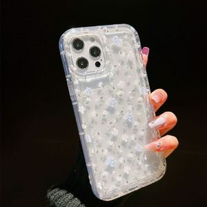เคสโทรศัพท์ลายดอกไม้ Cov Screen สำหรับ iPhone 14 13 11 15 Pro Max 12 Mini XS XR X 8 7 Plus SE 2022 14Pro 13Pro แบบด้านเนื้อนุ่ม - Product Image 2