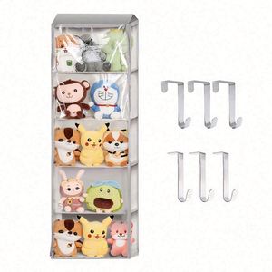 Clear Over the Door <b>Hanging</b> Organizer with 4 Large Pockets <b>Wall</b> Mount Pantry <b>Storage</b> for Closet Nursery Baby Diapers Kids Toys - Product Image 2