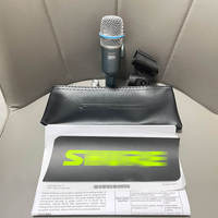 Microphone dynamique filaire Beta56A à directivité cardioïde avec suppression du bruit pour caisse claire, toms, grosse caisse, instruments à ventes métalliques, usage domestique et scénique