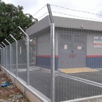 358 Anti-Theft Fence High Security Welded Wire Mesh Panel Anti Climb Anti Cut Perimeter Fence for Prison Airport Substation