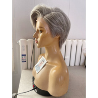 Perruques en cheveux humains SHY Medical, entièrement nouées à la main, avec une ligne de cheveux naturelle et un cuir chevelu réaliste, pour femmes, vente en gros