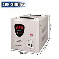 Stabilisateur de tension monophasé 2000VA 3000VA 5000VA, régulateur automatique 220V avec affichage numérique