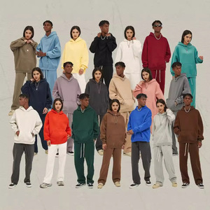 Sudadera de Invierno de Lujo para Hombre, Relleno de Lana y Plumón, Peso Pesado, Color Negro Bicolor, Hombros Caídos, Doble Capa, para Viaje - Product Image 1