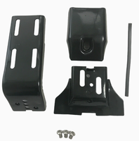 Support de fixation réglable noir et durable pour gouttière de toit et repose-pieds, 12-16cm 19-23cm, pour fourgonnette, compartiment de chargement et gouttière de toit de voiture