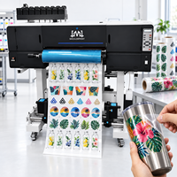 Imprimante DTF UV 60 cm I3200 à 3 têtes, machine d'impression numérique LED rouleau à rouleau pour étiquettes