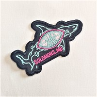 Patchs de broderie personnalisés pour vêtements, à coudre au fer sur la bordure de Merrow, lettre découpée à chaud, Logo Animal, Offre Spéciale
