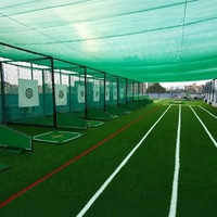 Cage de frappe de baseball détachable portable 3x3x3m avec filet pour équipement d'entraînement en plein air