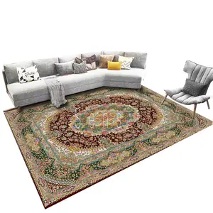 Eco-friendly Persion Style Non Slip Luxury Carpets Rugs 4/ 6cm Pile Soft Custom Logo Wool Rugs Knotted Carpet