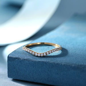 Anillo de Compromiso y Matrimonio Clásico de Oro Rosa Sólido de 18K Personalizado, con Diamantes Naturales, Diseño de Lujo, Entrega Rápida, Regalo de Navidad para - Product Image 3