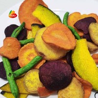 Chinese pittige groentesnack, knapperige groentesnack, makkelijke groentesnack