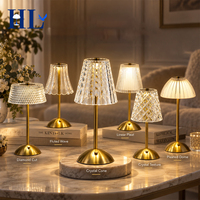 Lampe de chevet classique en métal rechargeable et à intensité variable, personnalisable OEM ODM, pour salon, salle à manger, bureau, décoration, lampe de table LED