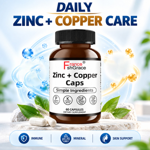 Suplementos de Zinc + Cobre GMP Shecome, Favorecen la Claridad de la Piel, la Estructura del Cabello y la Salud Celular General, Cápsulas de Zinc + Cobre - Product Image 5